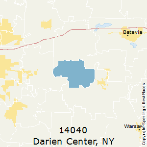 Darien_Center,New York County Map