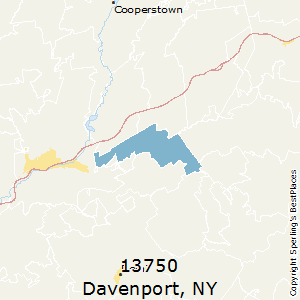 Davenport,New York County Map