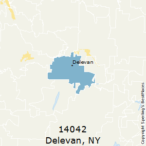 Delevan,New York County Map
