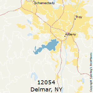 Delmar,New York County Map