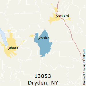 Dryden,New York County Map