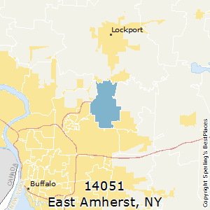East_Amherst,New York County Map