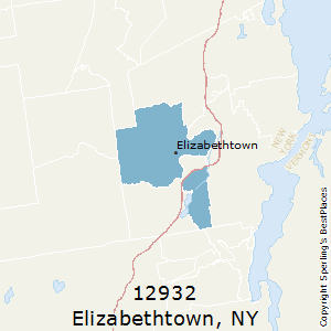 Elizabethtown,New York County Map