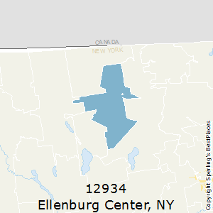 Ellenburg_Center,New York County Map