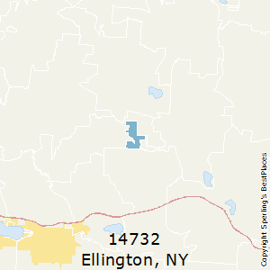 Ellington,New York County Map