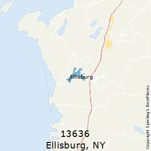 Ellisburg,New York County Map