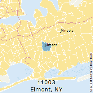 Elmont,New York County Map