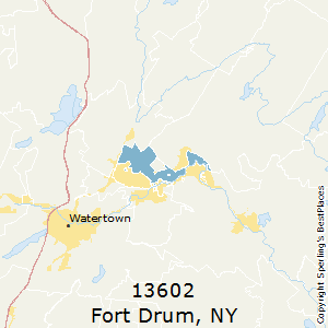 Fort_Drum,New York County Map