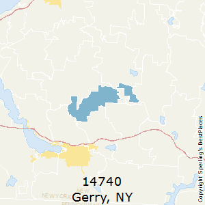Gerry,New York County Map
