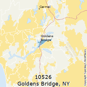 Goldens_Bridge,New York County Map