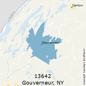 Gouverneur,New York County Map