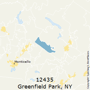 Greenfield_Park,New York County Map
