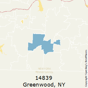 Greenwood,New York County Map