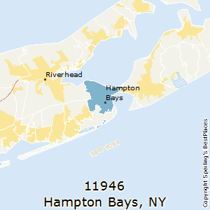 Hampton_Bays,New York County Map