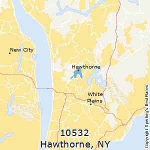 Hawthorne,New York County Map