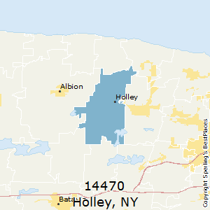 Holley,New York County Map