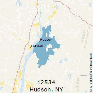 Hudson,New York County Map