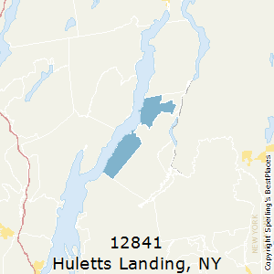 Huletts_Landing,New York County Map