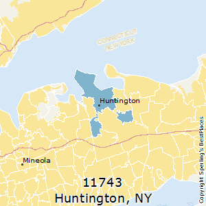 Huntington,New York County Map