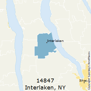 Interlaken,New York County Map