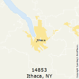 Ithaca,New York(14853) Zip Code Map