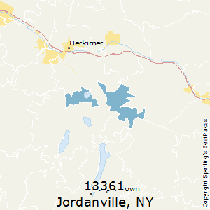 Jordanville,New York County Map