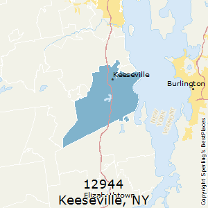 Keeseville,New York County Map
