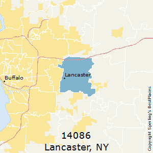 Lancaster,New York County Map