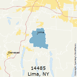 Lima,New York County Map