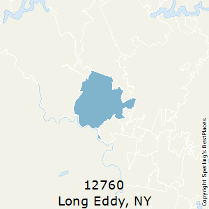 Long_Eddy,New York County Map