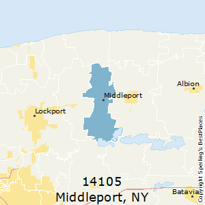 Middleport,New York County Map