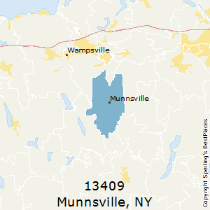 Munnsville,New York(13409) Zip Code Map
