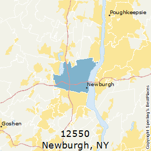 Newburgh,New York County Map