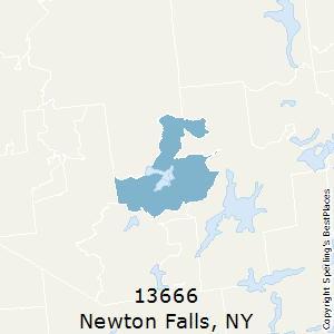 Newton_Falls,New York County Map