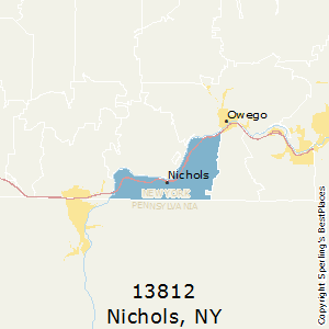 Nichols,New York County Map