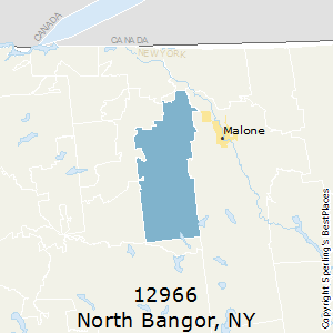 North_Bangor,New York County Map