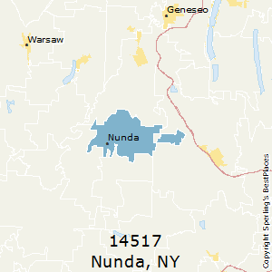 Nunda,New York County Map