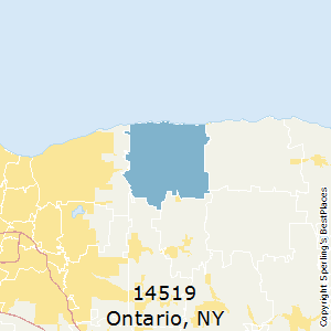 Ontario,New York County Map