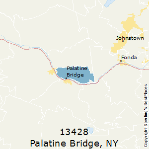 Palatine_Bridge,New York County Map