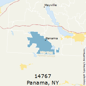 Panama,New York County Map