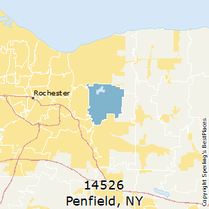 Penfield,New York County Map