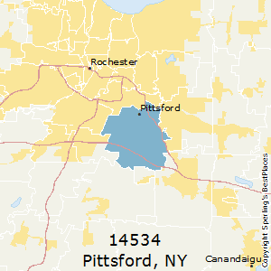 Pittsford,New York County Map