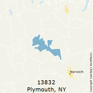 Plymouth,New York County Map