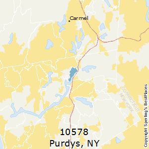 Purdys,New York County Map