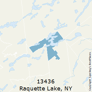 Raquette_Lake,New York County Map