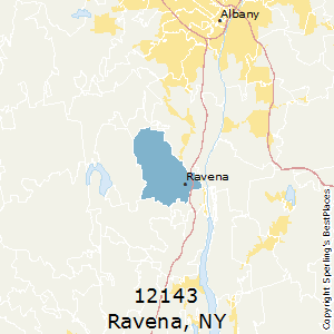 Ravena,New York County Map