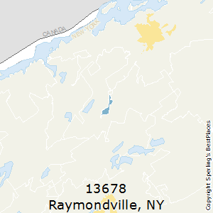 Raymondville,New York County Map