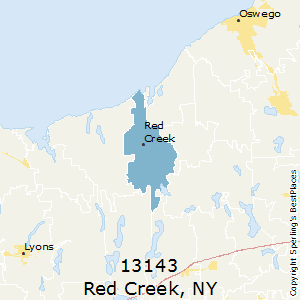 Red_Creek,New York County Map