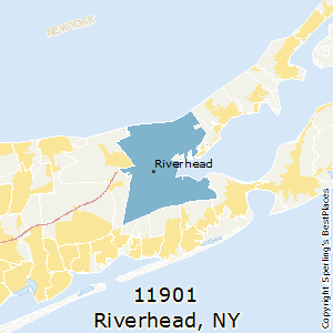 Riverhead,New York County Map