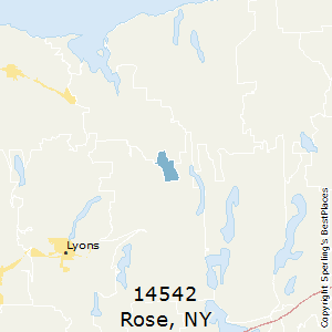 Rose,New York County Map